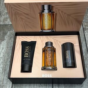 Boss by Hugo Boss The Scent Grooming Set - Black and Gold New